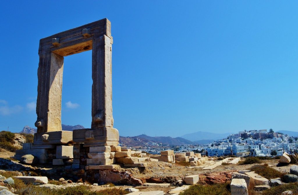 Portara the ancient monument of Naxos