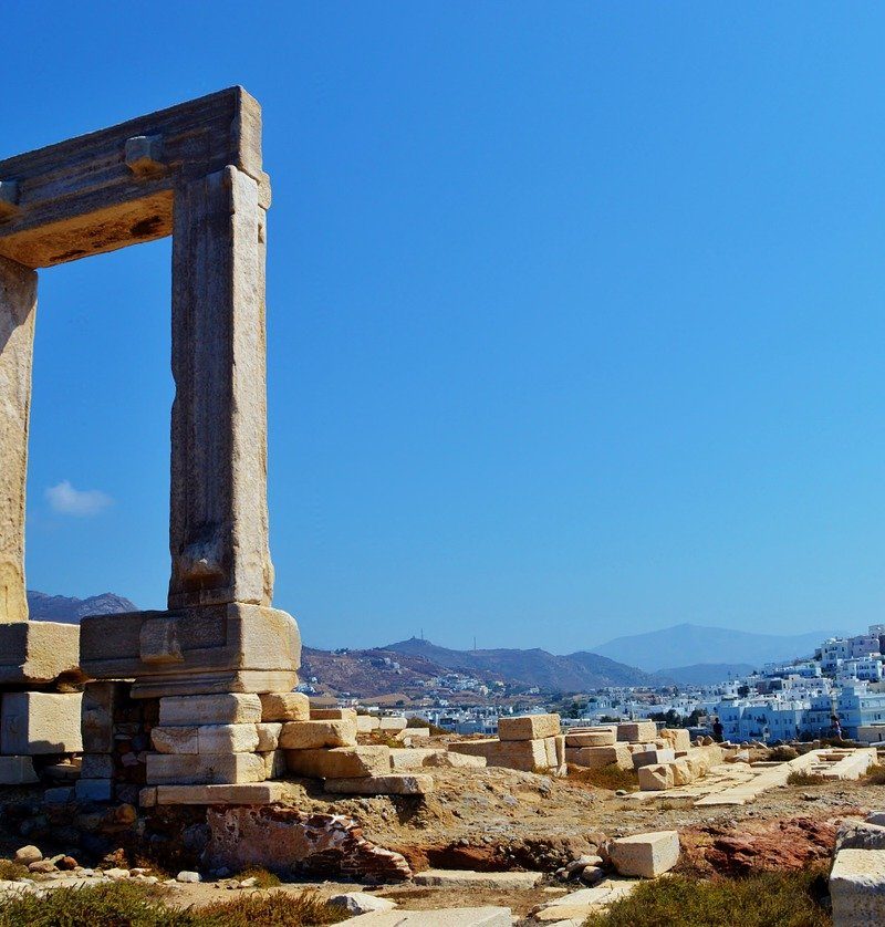 Portara the ancient monument of Naxos