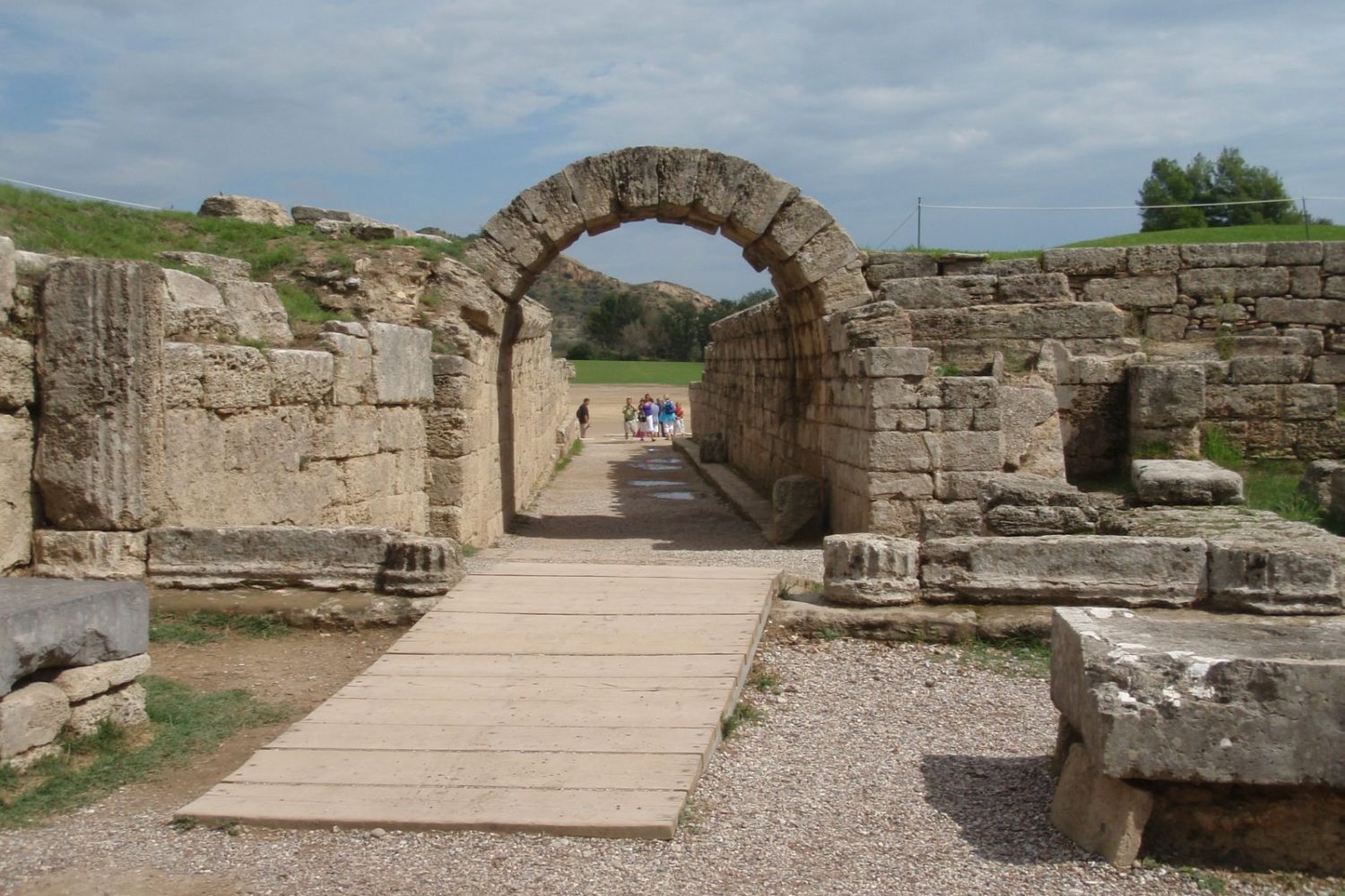 gate of ancient olympia stadium